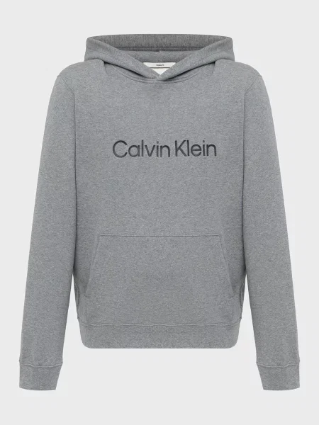 Худи Calvin Klein с лого серое