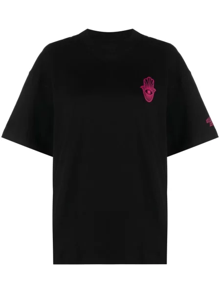 Krótka koszulka Stand Studio z nadrukiem czarna