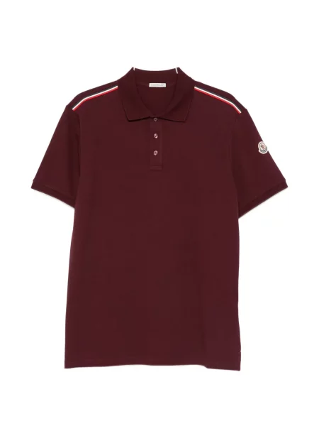 Polo Moncler cu dungi roșu