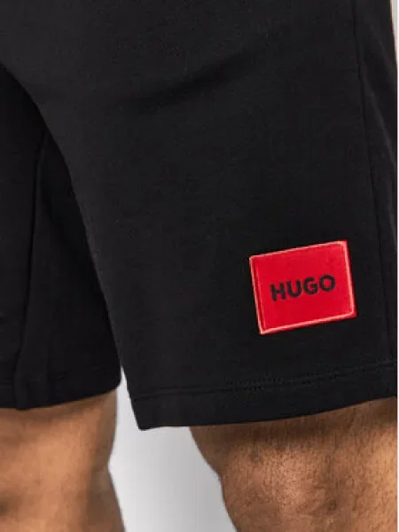 HUGO Hlače Diz rdeča črna