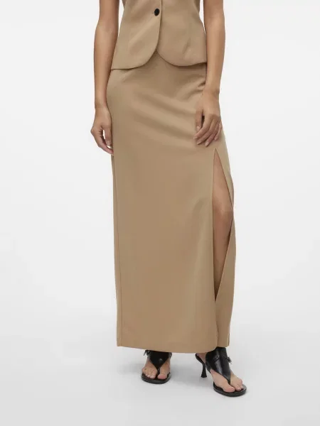 Vero Moda Спідниця максі коричневий