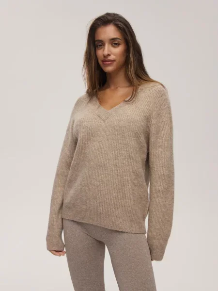 Джемпер DIVERSE Nivritia поліестер/акрил бежевий