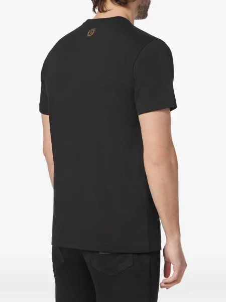 Scurt tricou Billionaire cu imagine negru