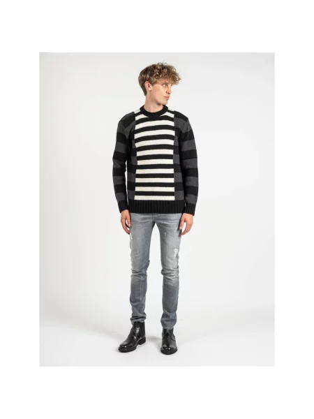 Sweter Les Hommes z paskiem czarny