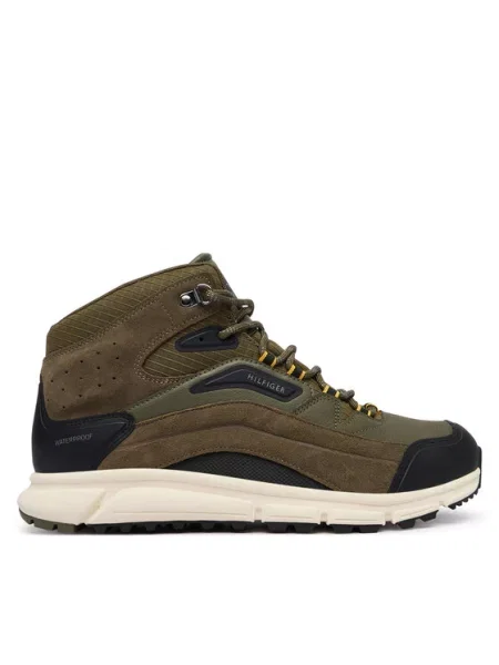 Tommy Hilfiger Сникърси Wp Mix Chukka Runner Каки