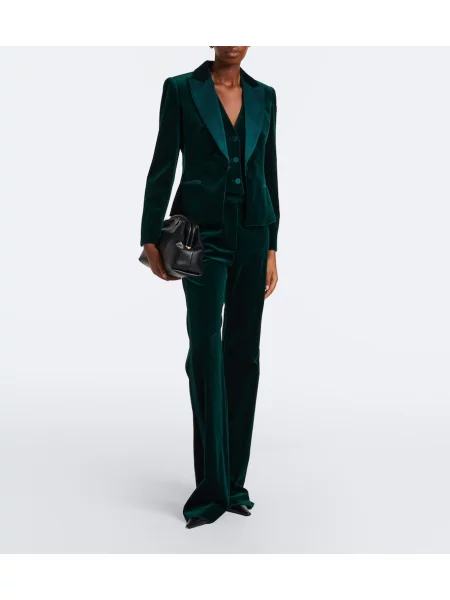 Vestă Max Mara de catifea eleganta verde