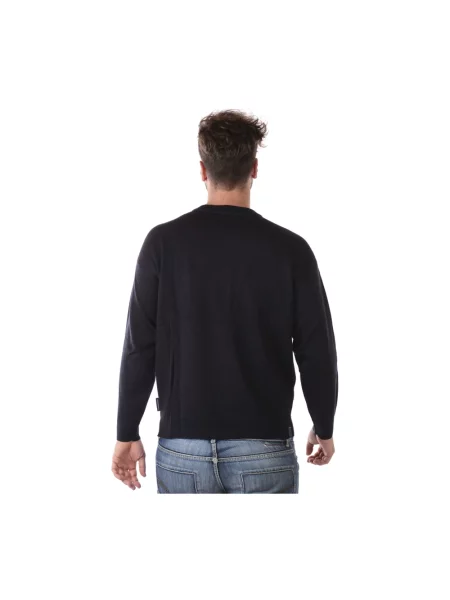 Sweter Emporio Armani niebieski