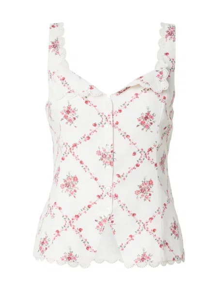 Abercrombie & Fitch Bluză / verde deschis / fucsia / roz deschis bej