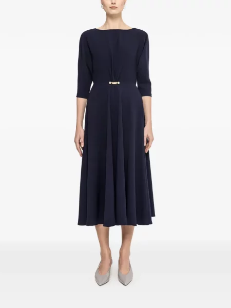 Sukienka midi Nissa z perełkami niebieska