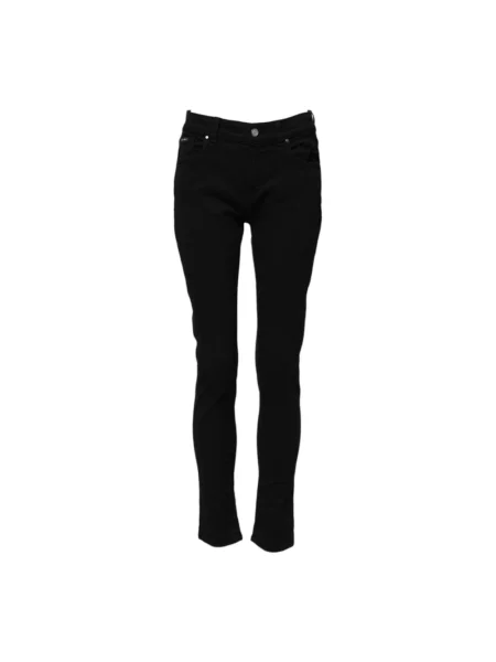 Skinny jeansy skinny Dolce And Gabbana z logo czarne