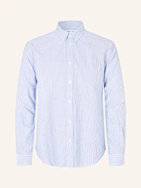 Samsøe Samsøe Koszula Oxford Saliam Bx Regular Fit blau biała