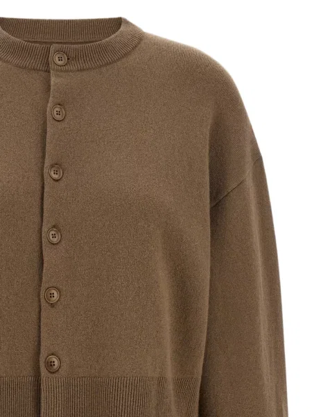 Kašmyro apkirptas kardiganas Extreme Cashmere ruda