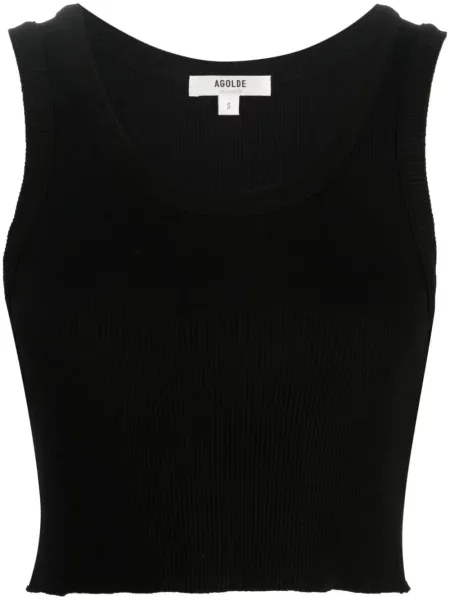 Top Agolde fără mâneci negru
