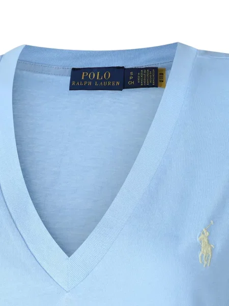 Kožne čizmice Polo Ralph Lauren s autogramom s V-izrezom plava