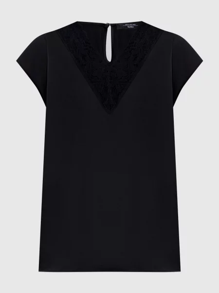 Топ WKDSTAFFA з мереживом Max Mara Weekend чорний