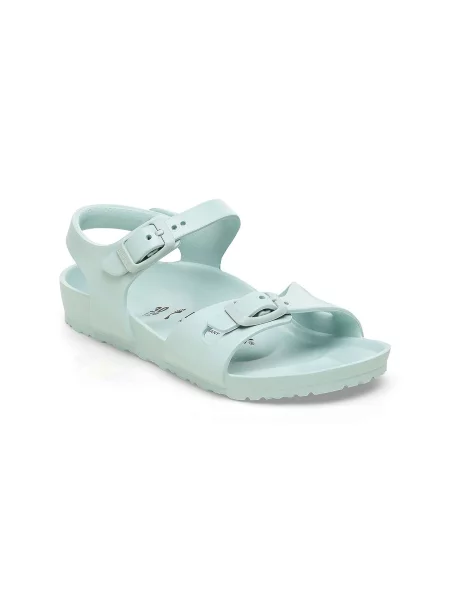 Birkenstock Rio Essentials EVA Narrow Fit Surf Green Dzieci Sandały Birkenstock Size: 30 zielony