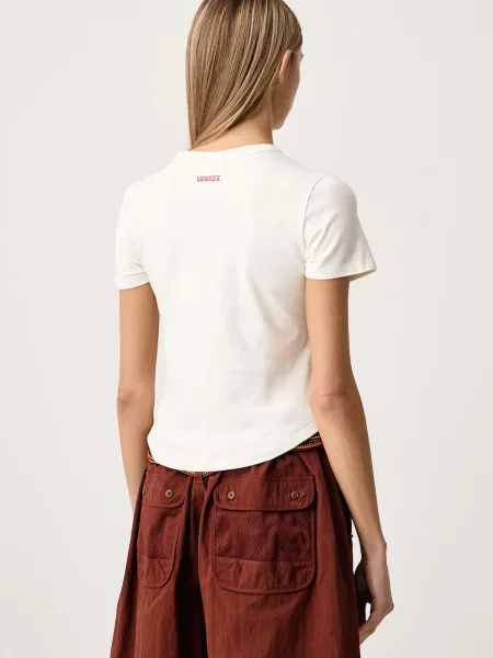 Vans T-shirt z ZA beżowa