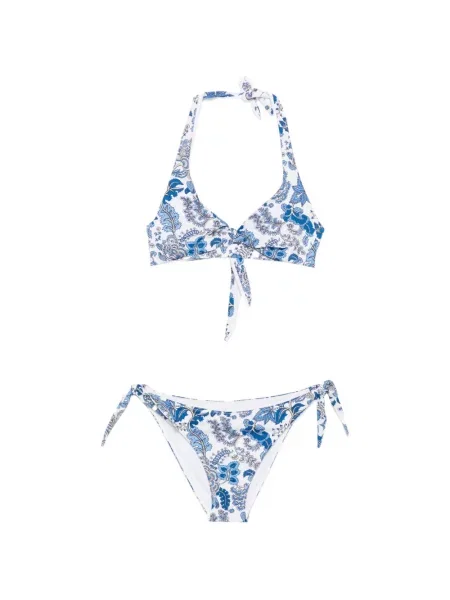 Virágos bikini Mc2 Saint Barth nyomtatás fehér