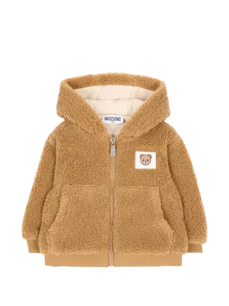 Kurtka dziecięca Moschino brązowa