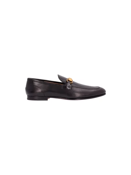 Loafersy Gucci skórzane czarne