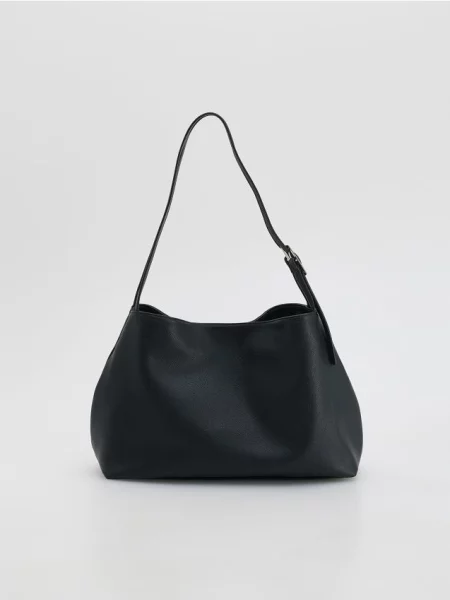 Reserved Torebka shopper czarny