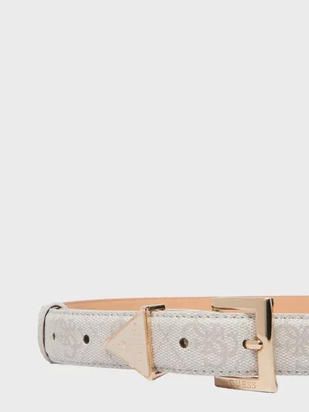 Ремень Guess с принтом белый