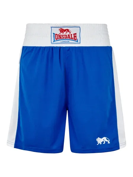 LONSDALE Pantaloni sport / roșu / alb albastru