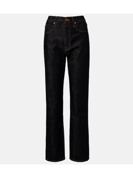 Blugi drepți Slvrlake cu talie înaltă negru