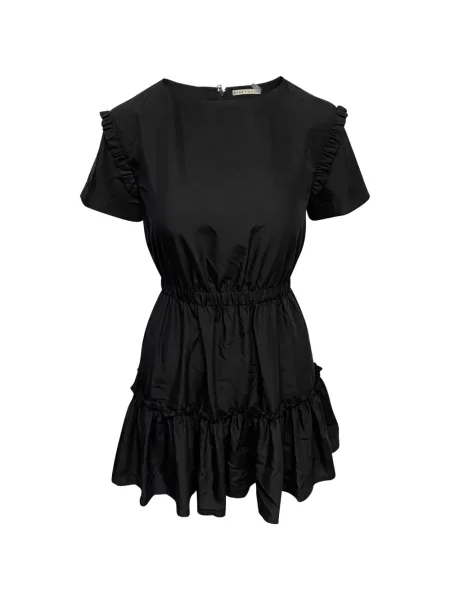 Rochie mini Alice + Olivia cu volane de costum negru