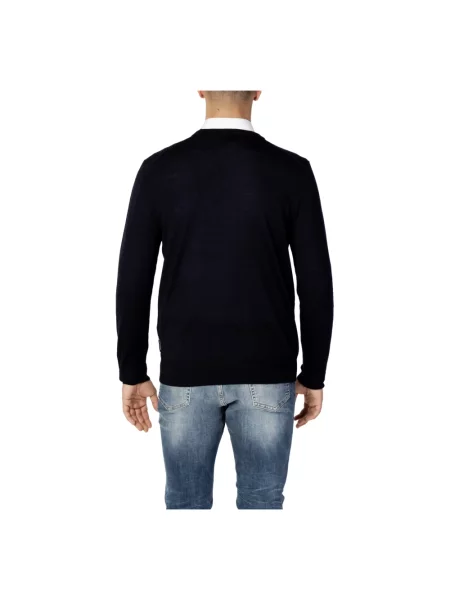 Sweter Armani Exchange wełniany niebieski