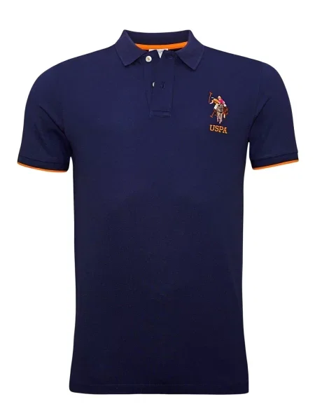 U.S. POLO ASSN. Majica mornarska / temno oranžna