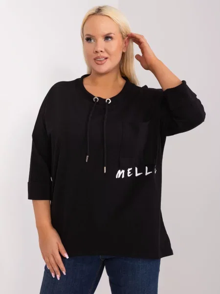 Blúzka Fashionhunters čierna