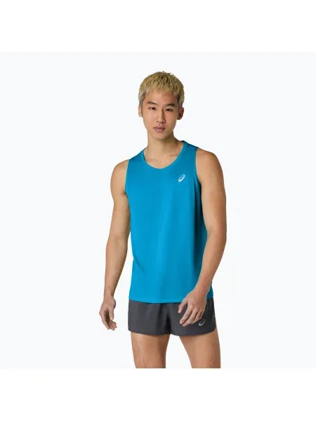 Tricou de alergare pentru bărbați ASICS Core Singlet Aegean Blue albastru