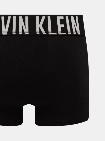 Boxeralsó Calvin Klein Boxer Brief 3 pairs black w/oatmeal logo/black w/age. Méret: S fekete