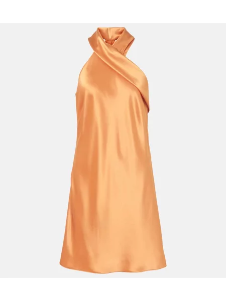 Obleka Galvan oranžna