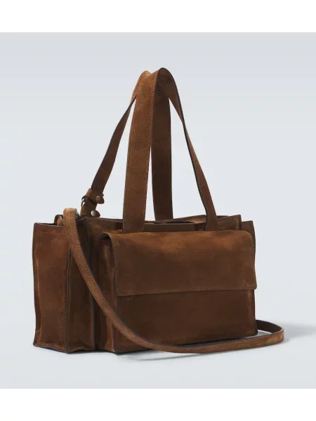 Shopper torbica Miu Miu iz semiša rjava