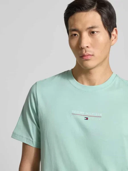 T-shirt o kroju regular fit z czystej bawełny Tommy Hilfiger