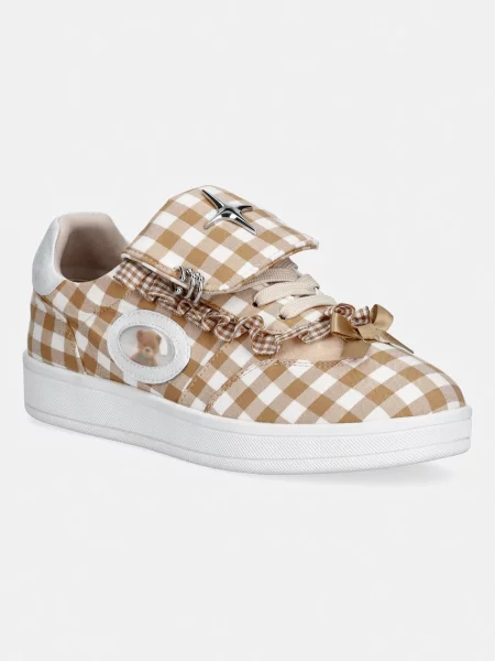 Koi Footwear balerini Magic Teddy Bear Gingham Flat Shoes maro