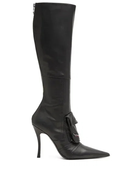 Botine Diesel din piele maro
