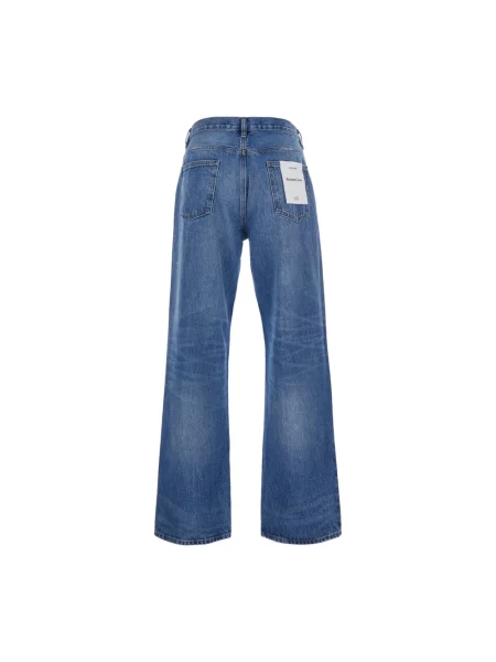 Szerokie jeansy Frame niebieskie