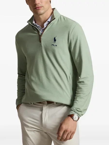 Pulover Rlx Ralph Lauren cu autograf verde