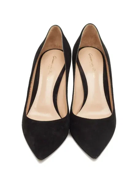 Semišové lodičky Gianvito Rossi černé