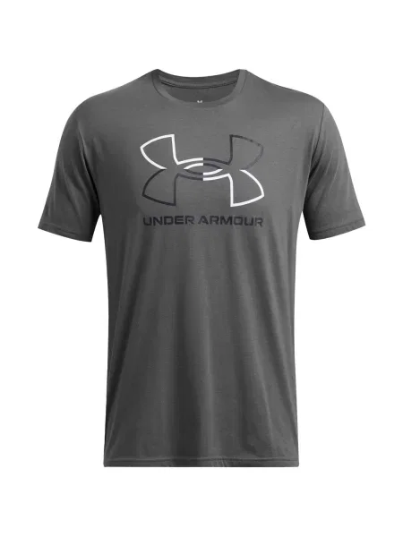 Pánske tréningové tričko Under Armour GL Foundation Update castlerock/white/black biela