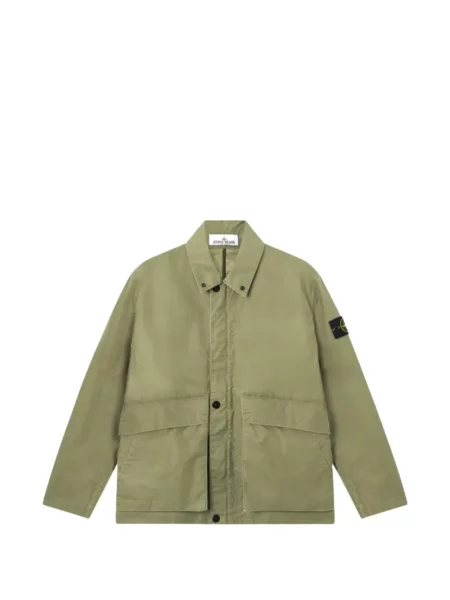 Jachetă cămașă Stone Island cu strasuri verde