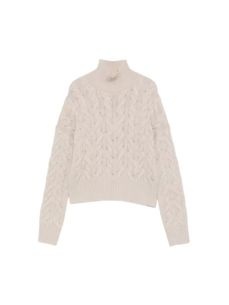 Sweter Max Mara Studio wełniany beżowy