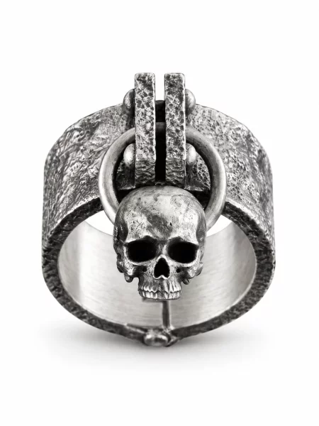 REYTEL Inele REMORSE — Skull motif argintiu