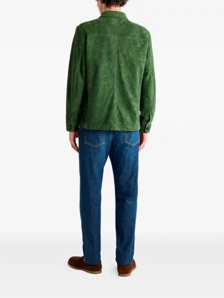 Велурено яке Etro на цветя зелено