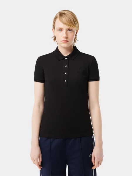 Поло Lacoste черное