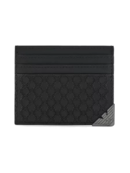 Portfel Emporio Armani skórzany czarny