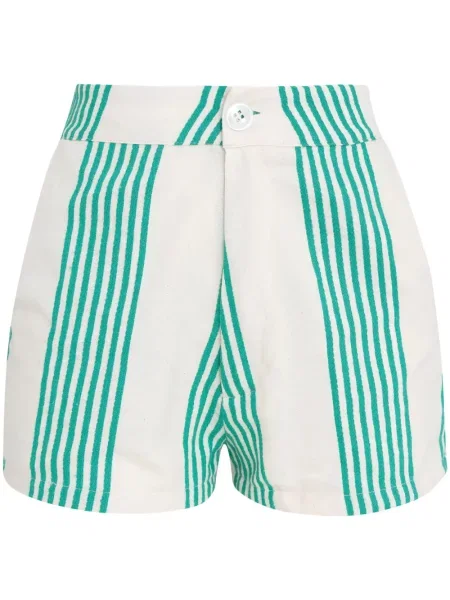Pantaloni scurți Amir Slama cu dungi alb